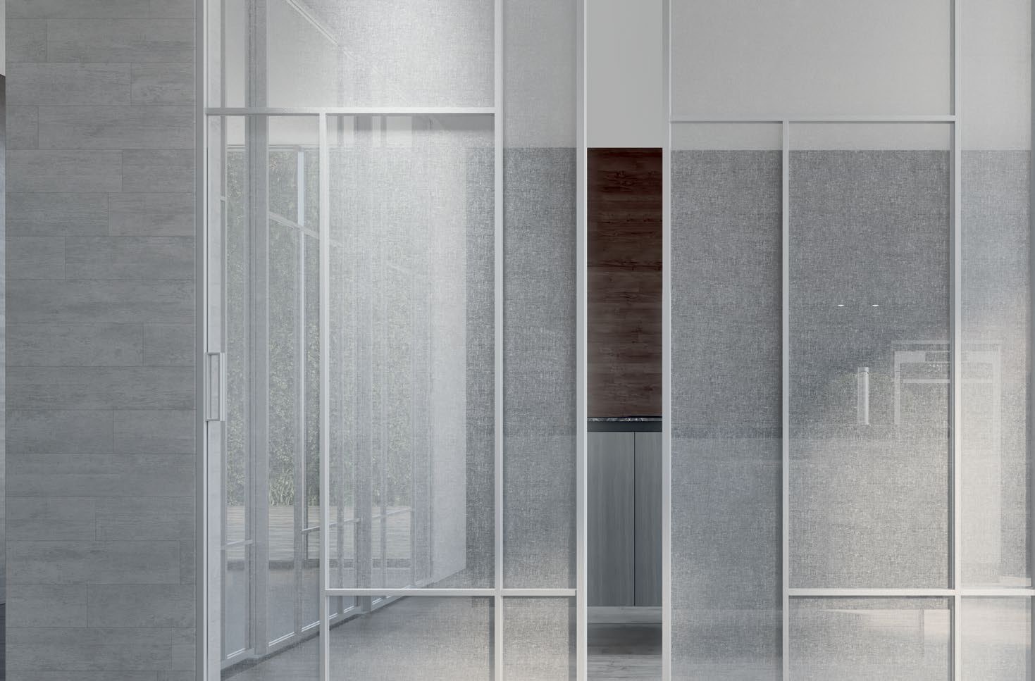 Porte intérieure dans un intérieur architectural