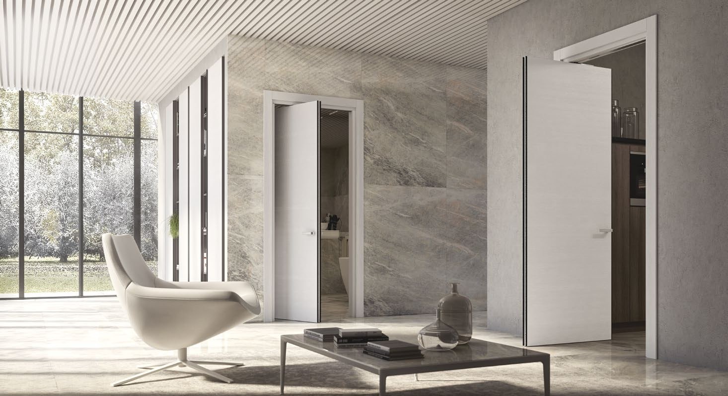 Porte intérieure dans un intérieur architectural