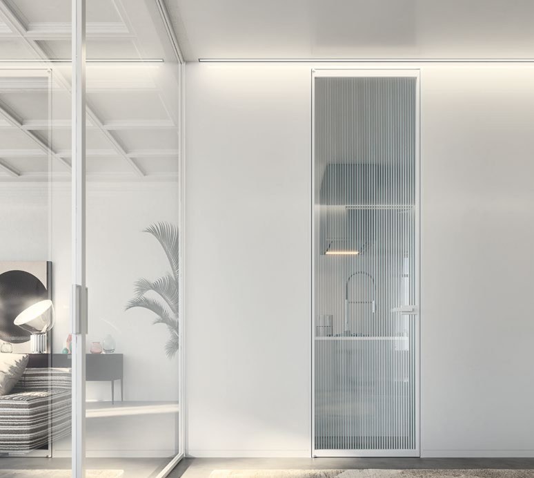 Porte intérieure dans un intérieur architectural