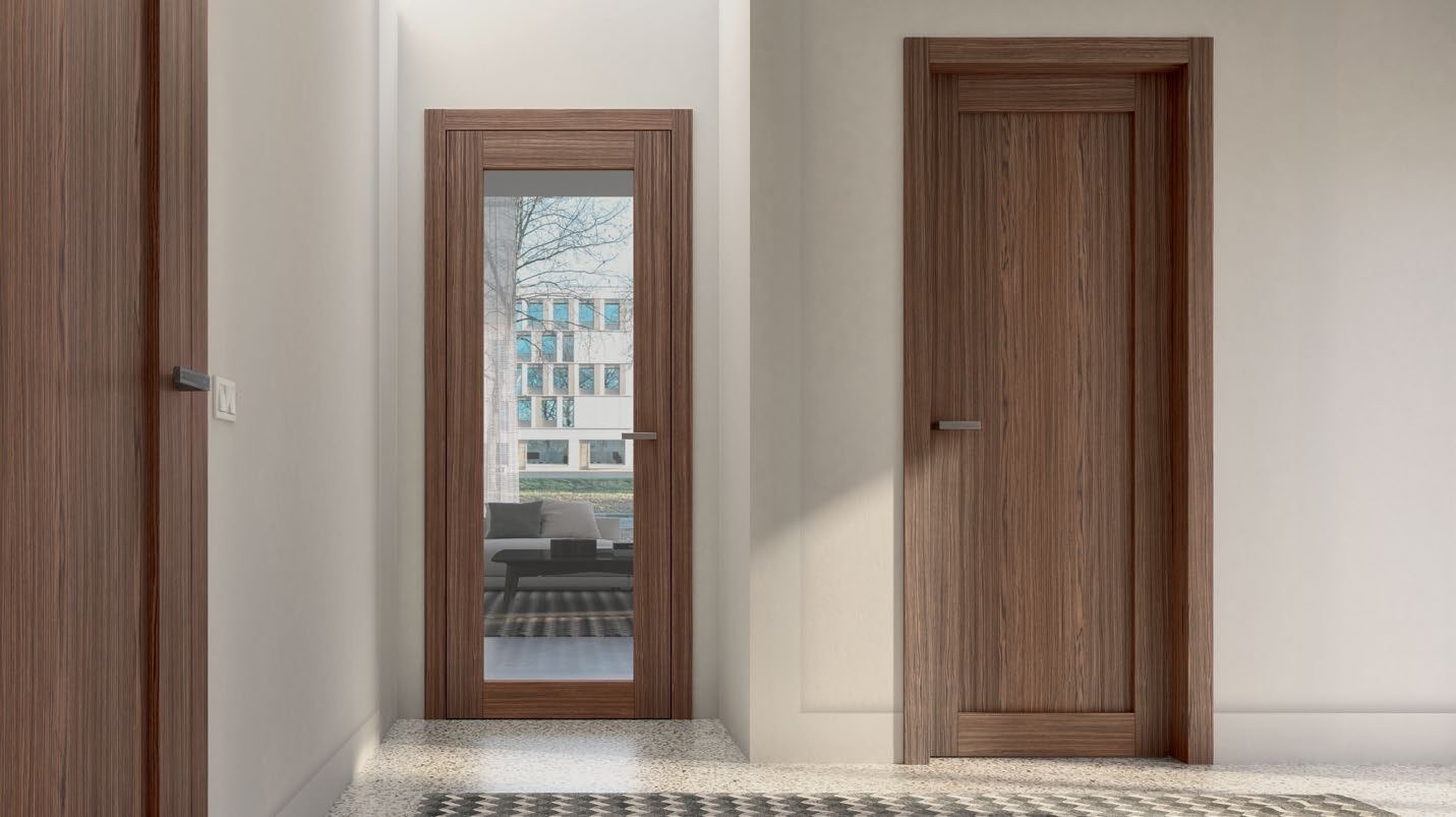 Porte intérieure dans un intérieur architectural