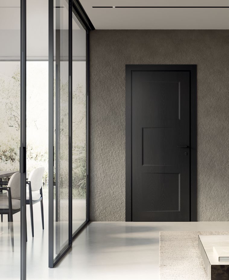 Porte intérieure dans un intérieur architectural