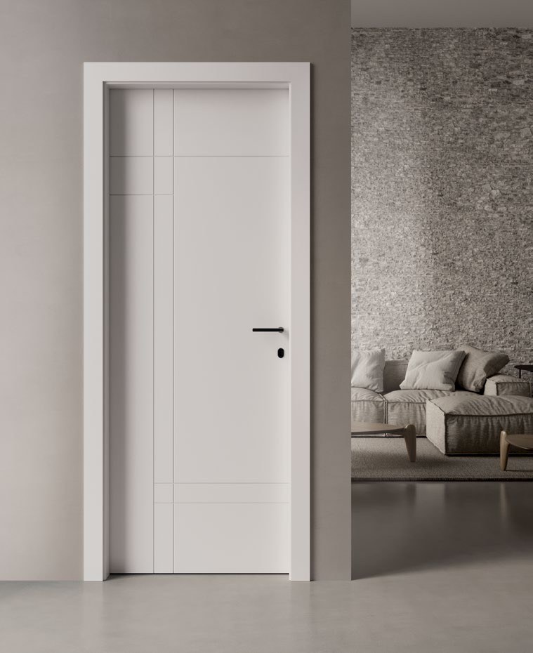 Porte intérieure dans un intérieur architectural