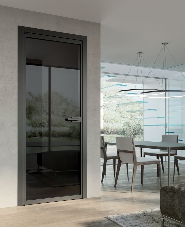 Porte intérieure dans un intérieur architectural