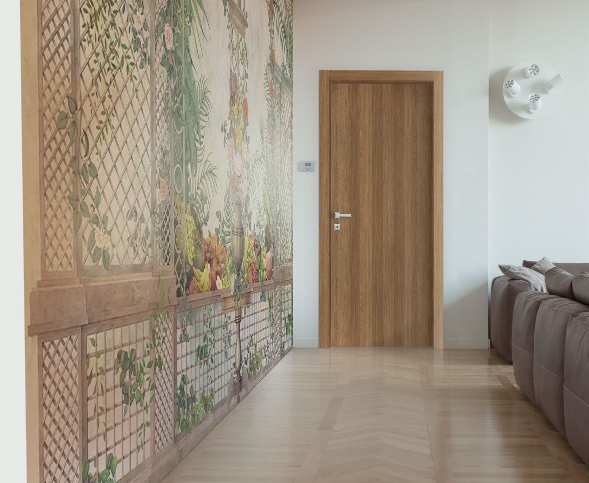 Porte intérieure dans un intérieur architectural