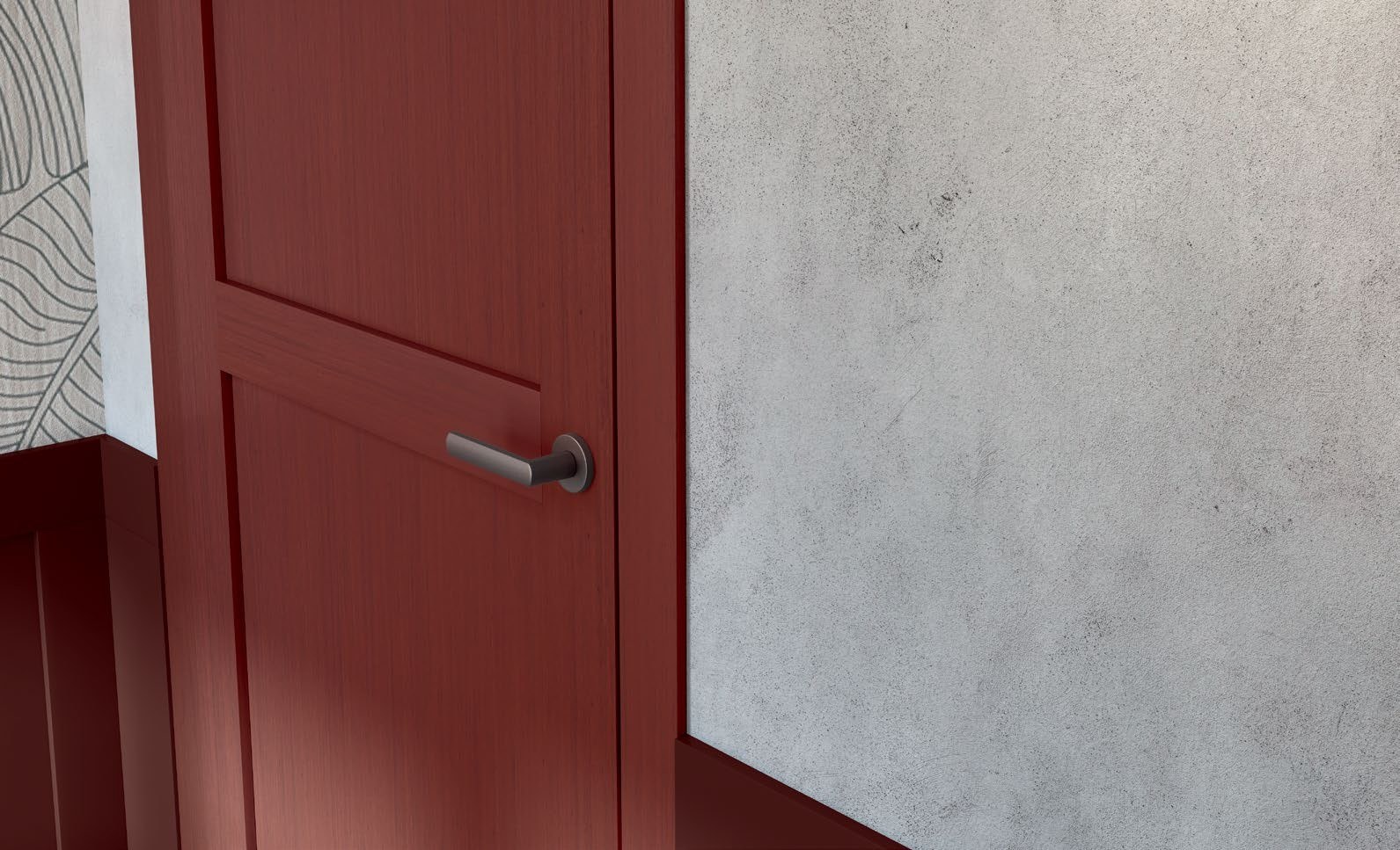 Porte intérieure dans un intérieur architectural