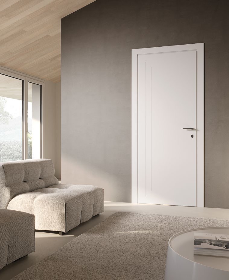 Porte intérieure dans un intérieur architectural