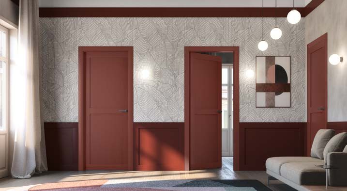 Portes intérieures jumelées